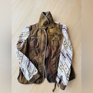 Free People Jacket with embroidered sleeves